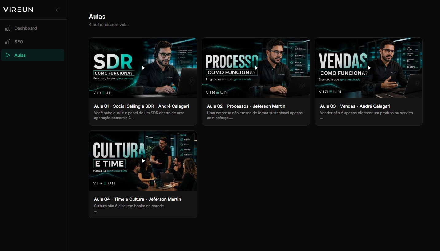 dashboard vireun hub